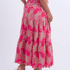 Conjunto Feminino Floral Rosa Isabela - FL10