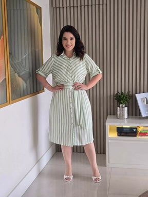 CHEMISE COM FAIXA NA CINTURA