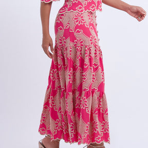 Conjunto Feminino Floral Rosa Isabela - FL10